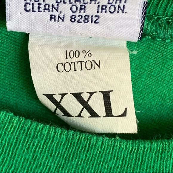 Vintage Tee Shirt Delta Sigma Phi Fraternity Mens Adult Size XXL Green 80s 90s - Picture 4 of 5